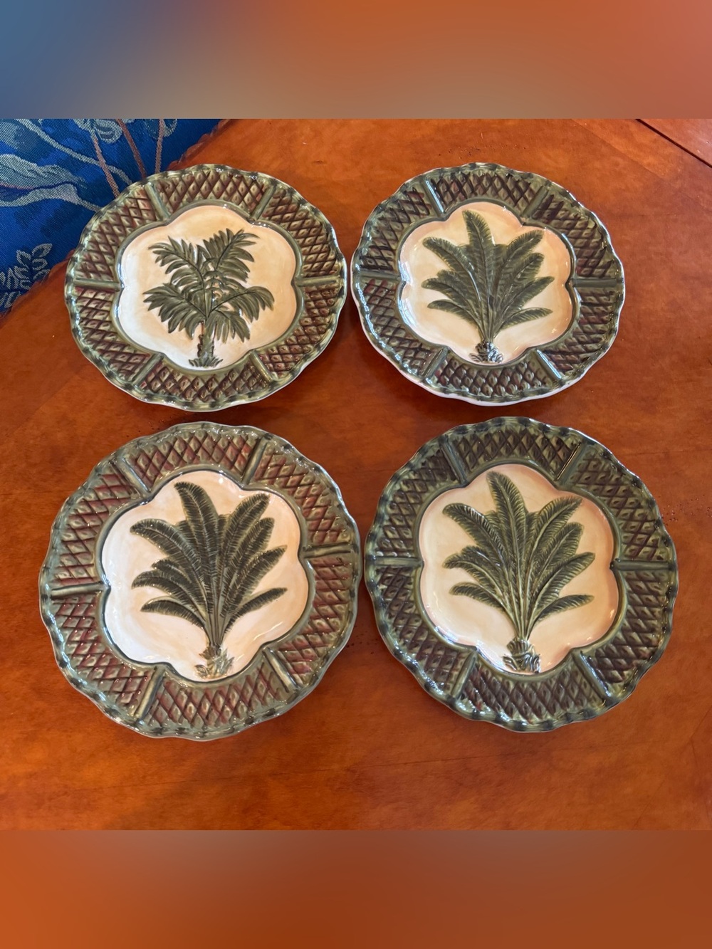 Vintage Centrum Caravan 8" Plates by Nanette Vacher-Set of 4
